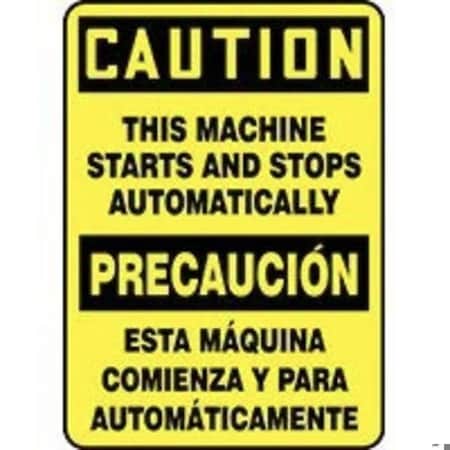 Accuform BILINGUAL Safety Sign  SPANISH SBMEQM721VP SBMEQM721VP